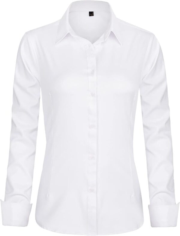 Womens Dress Shirts Long Sleeve Button Down Shirts