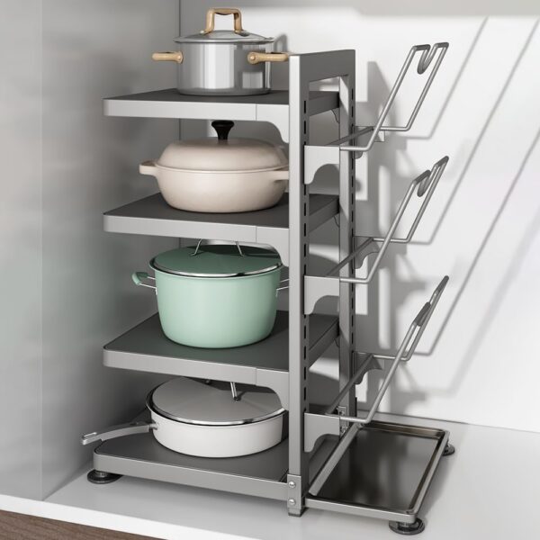 Pot and Pan Organizer Rack for under Cabinet, Heavy