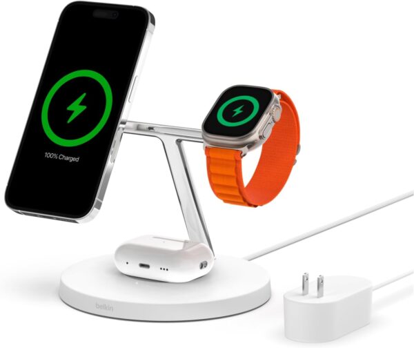 Belkin MagSafe Charger, 3-in-1 Wireless Charging