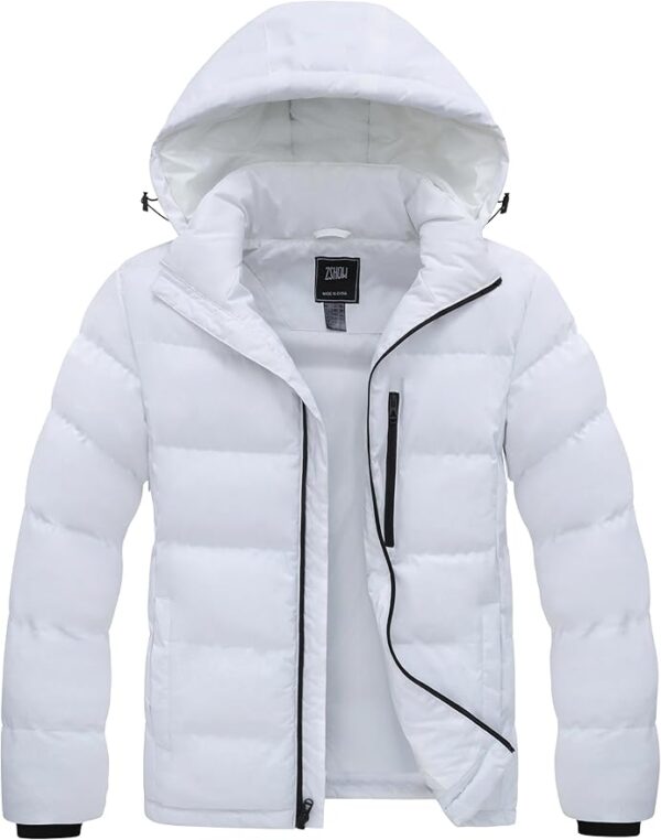 ZSHOW Men's Puffer Jacket Warm Hooded Winter Coat