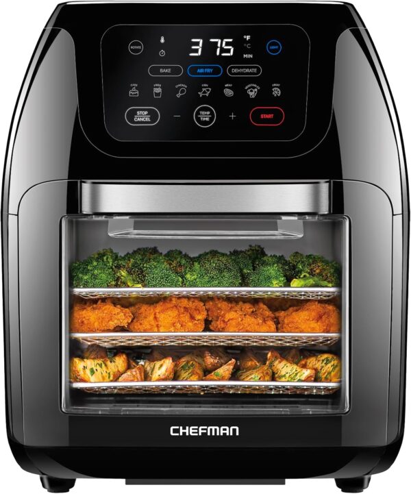 CHEFMAN Multifunctional Digital Air Fryer+ Rotisserie, Dehydrator,