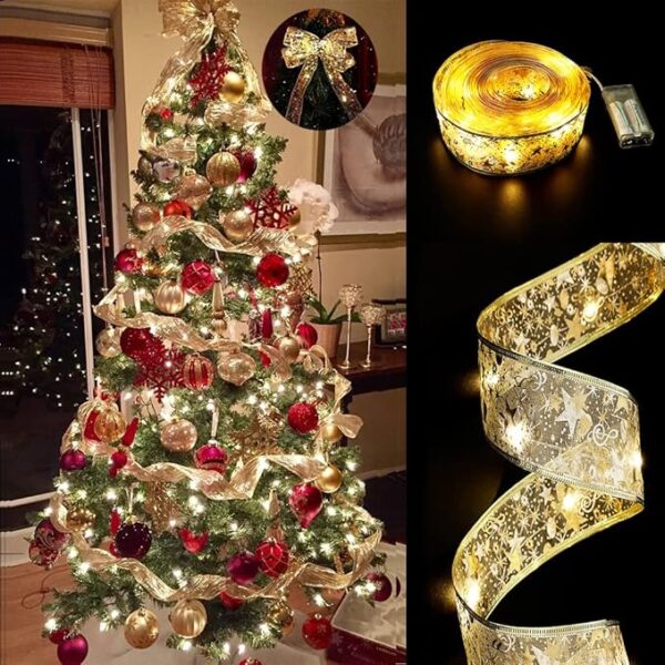 GIHOO Christmas Tree Decorations String Lights 32ft 100 LED Lights