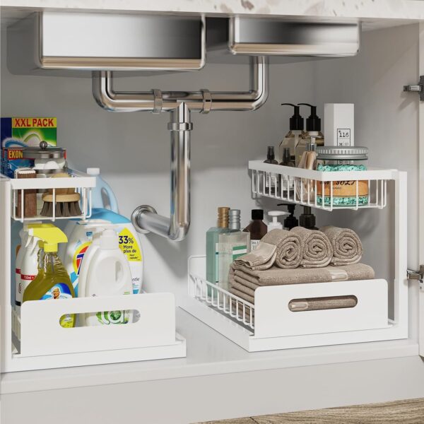 REALINN Under Sink Organizer, Pull Out Cabinet