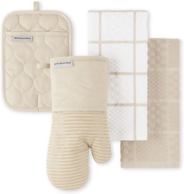 KITCHENAID Quilted Cotton Terry Cloth Oven Mitt, Pot Holder, Kitchen