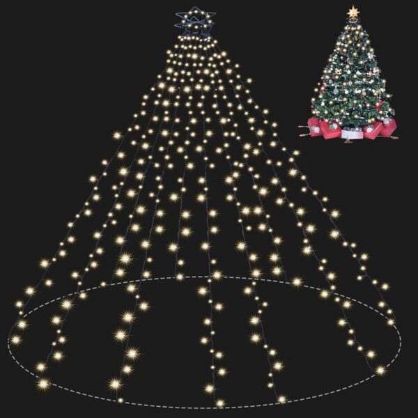 Christmas Tree Lights Christmas Lights Outdoor Indoor 400Led 9.84Ft 10