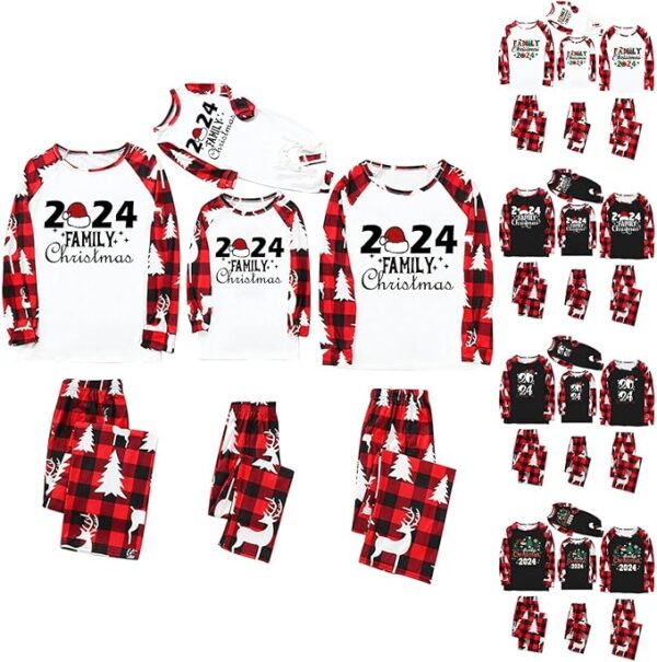 Christmas Pajamas for Family Long Sleeve Cute Couple
