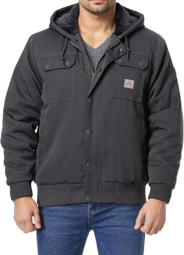 Men's Fit Relaxed Work Coat Fleece Lined Waterproof