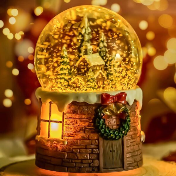 Christmas Music Box Snow Globe Gift