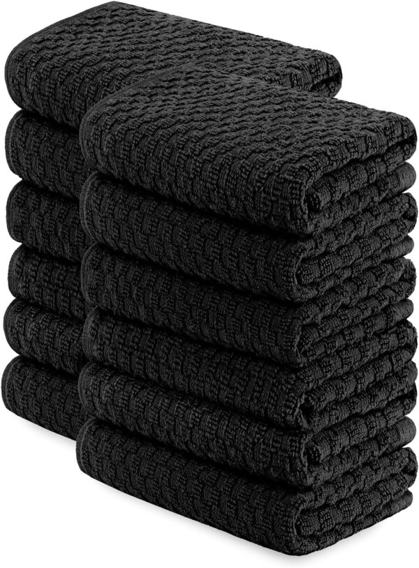 Super Absorbent Kitchen Towels 12 Pack - Premium 100% Cotton Kitchen Towels