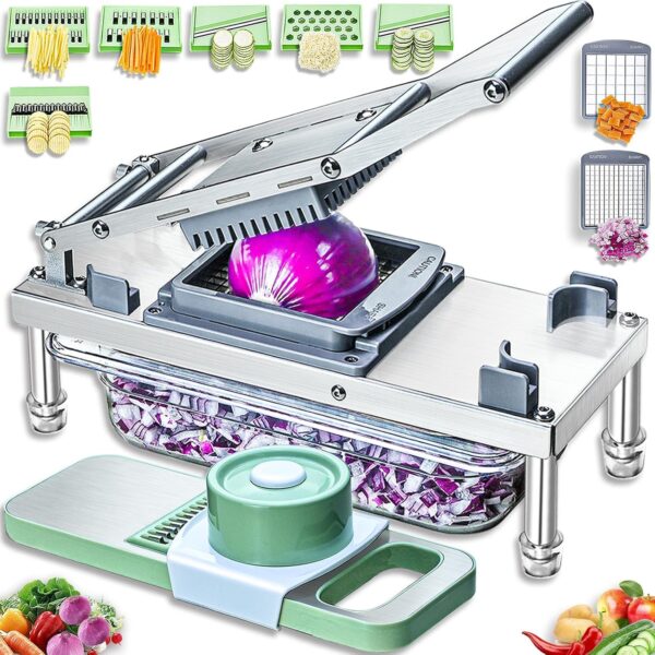 Vegetable Chopper, Mandoline Slicer, Veggie Chopper With 8 Blades
