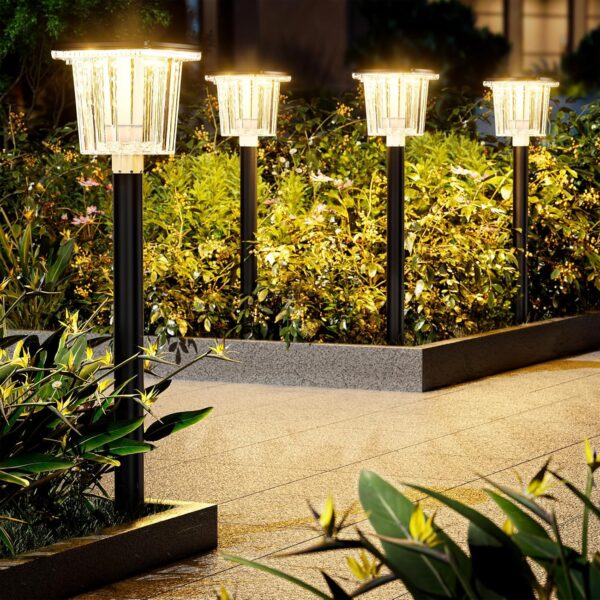HIGH-POWER 2-in-1 Warm&Cold,8 Pack SUPER BRIGHT Solar Lights