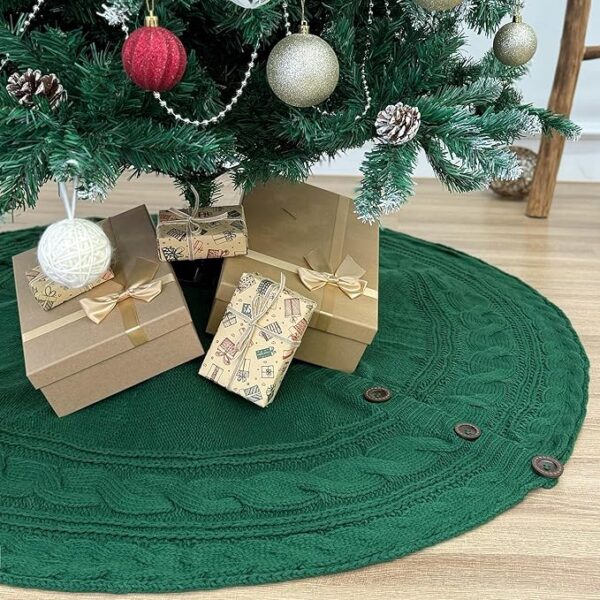 48-Inch Thick Cable Knit Christmas Tree