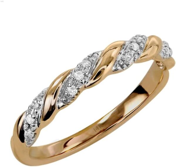 Expressions 10K or 14K Yellow, Rose or White Gold DiamondRings