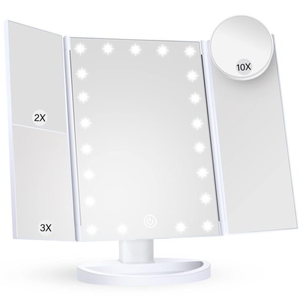 Makeup Mirror Vanity Mirror with Lights, 2X 3X 10X Magnification