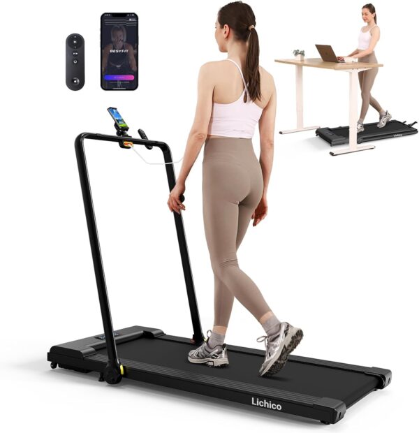 Lichico Walking Pad Under Desk Treadmill，Portable Small Treadmills for Home
