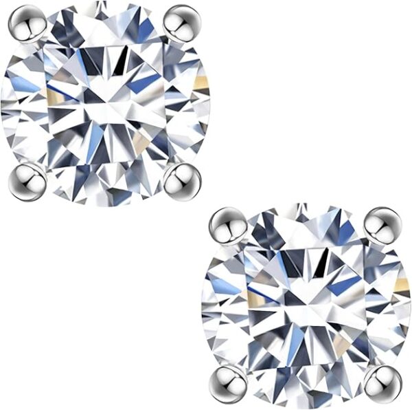 Impalsory Moissanite Stud Earrings for Women