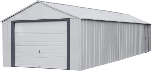 Arrow Shed 12' x 31' Murryhill Garage Galvanized Steel Extra Tall Walls