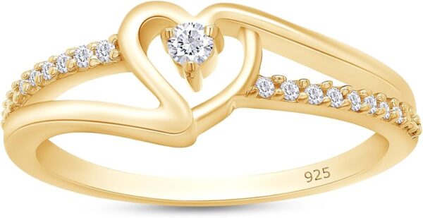 AFFY 1/10 Carat CT Round Moissanite, Lab Grown Diamond