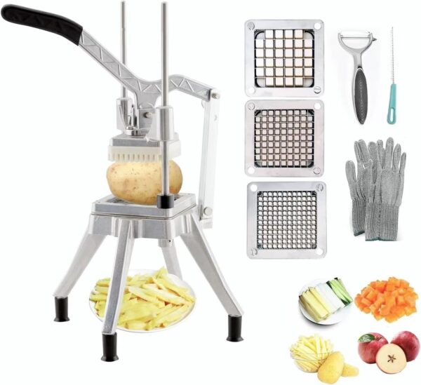 Upgrade Fruit Vegetable Cutter Stainless Vegetable Chopper, French Fry