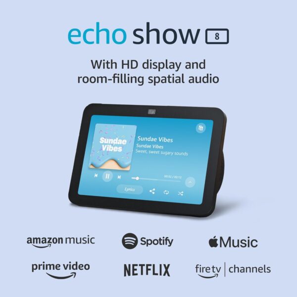 Amazon Echo Show 8 (newest model), With Spatial