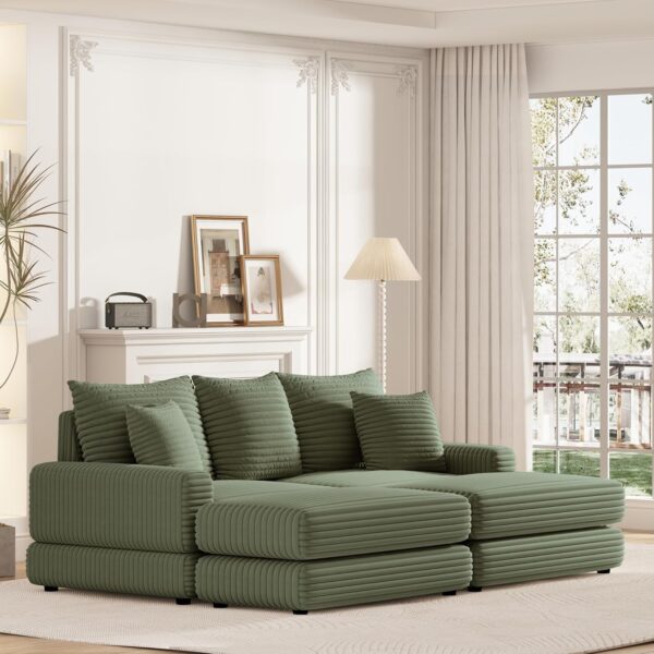Chaises Deep Seat Sofa Sleeper Daybed for Living Room