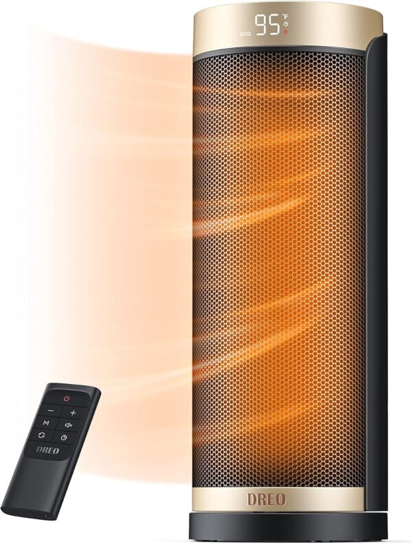 Dreo Space Heater, 1500W PTC Ceramic Heaters for Indoor Use with Remo
