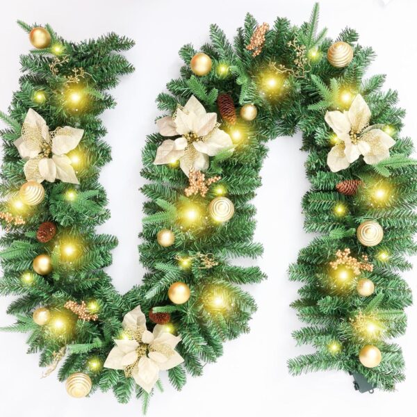 Joyhalo 9ft Christmas Garland Decorations