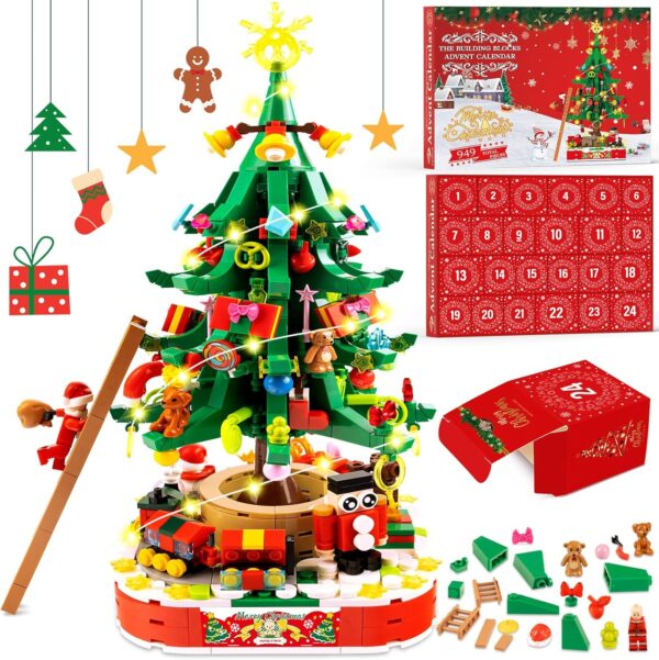 2024 Christmas Surprise Gift Building Blocks, Christmas Tree Building Kits