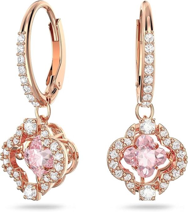 SWAROVSKI Sparkling Dance Clover Necklace, Earrings