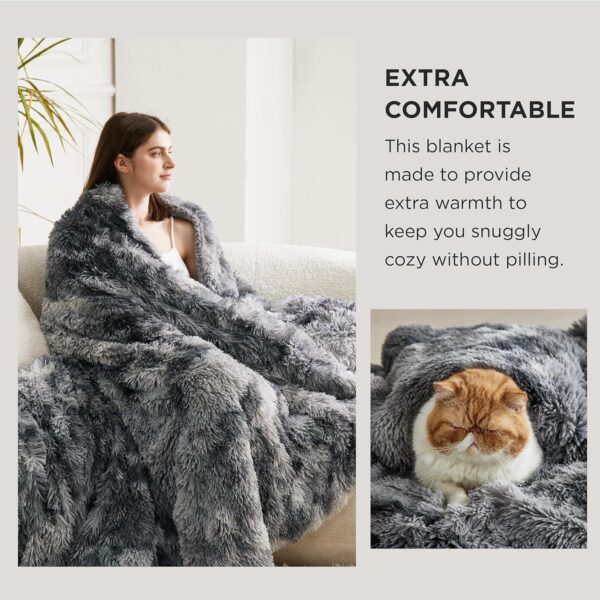Thick Warm Christmas Blanket Gifts for Women, Men, 60x80, Tie Dye Grey