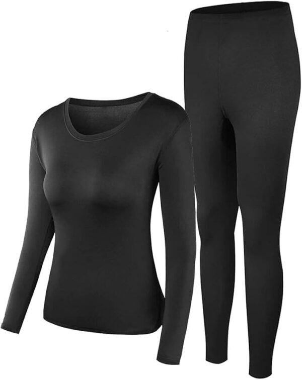 PISIQI Thermal Underwear Women Ultra-Soft Long Johns Set Base Layer