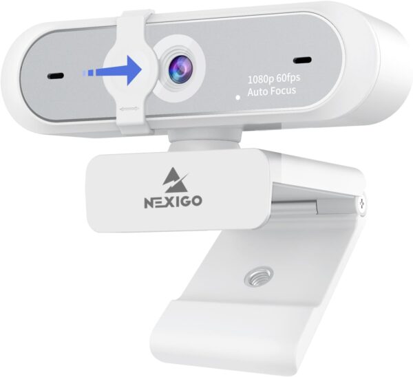 Software Control, Dual Microphone & Cover, Autofocus, HD USB Computer Web Camera
