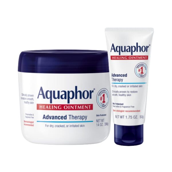 Aquaphor Healing Ointment, 14 Oz Jar + 1.75 Oz Tube | Skin Care Set