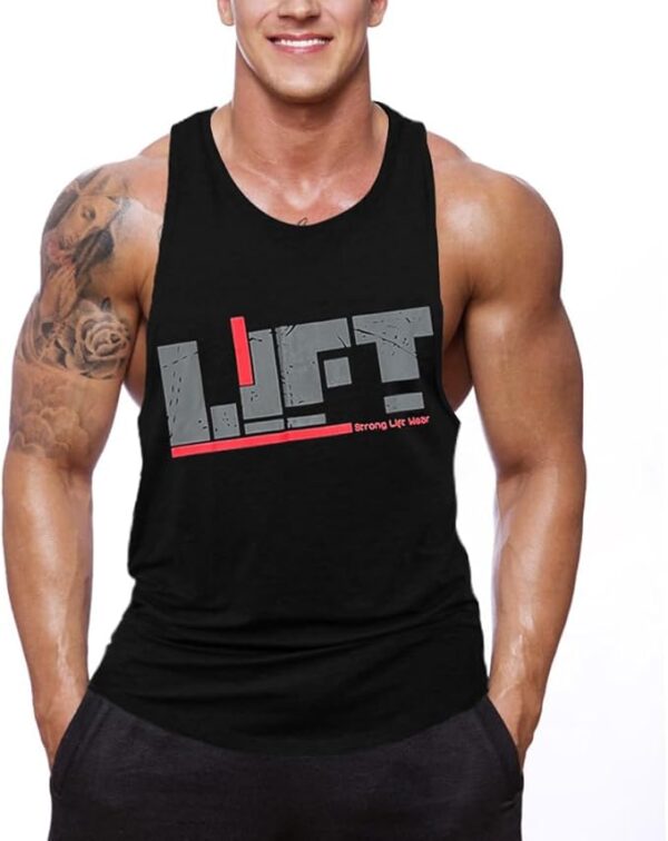 Men's Gym Bodybuilding Stringer Tank Top Workout Muscle Cut Shirt Fitness