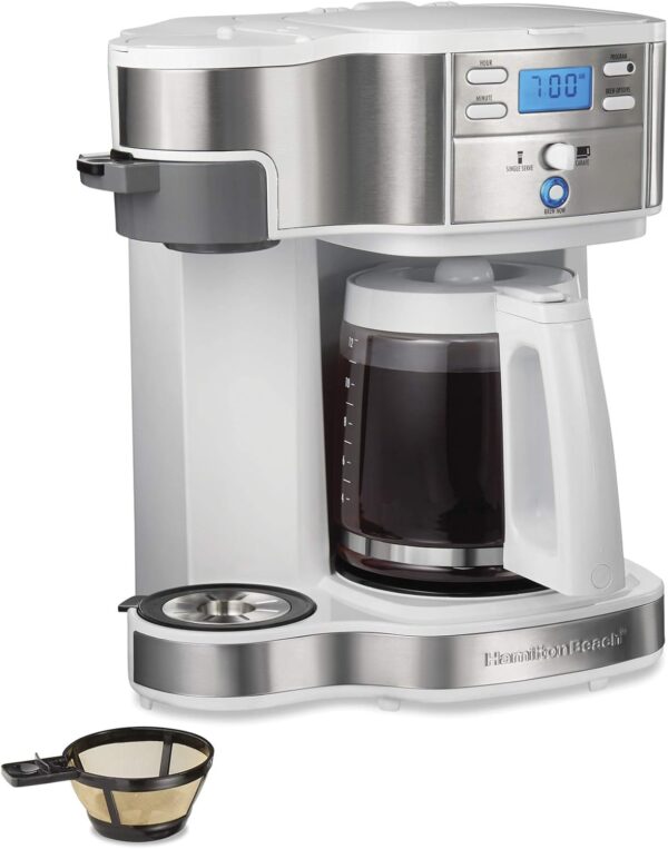 Hamilton Beach 49933 2-Way 12 Cup Programmable Drip Coffee Maker