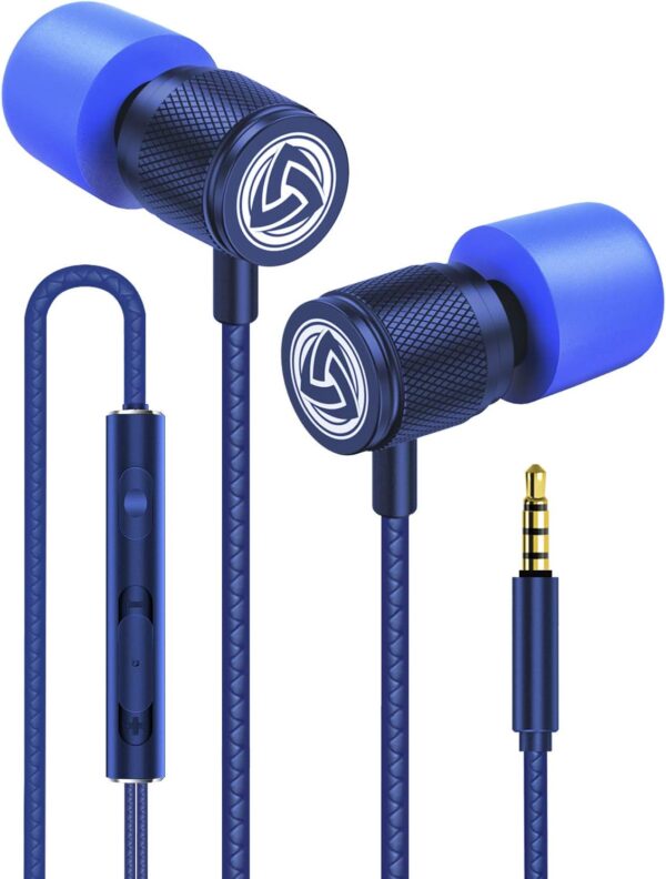 LUDOS Ultra Wired Earbuds in-Ear Headphones, 5 Years Warranty, Earphones with Microphone