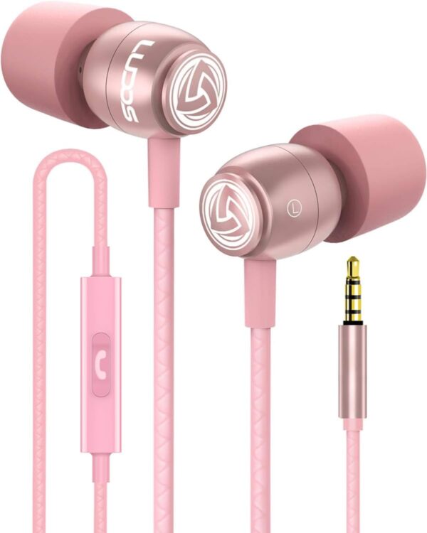 Wired Earbuds in-Ear Headphones, 5 Years Warranty, Earphones with Microphone