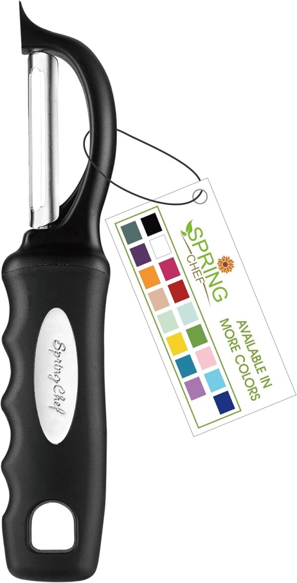 Spring Chef Premium Swivel Vegetable Peeler, Soft Grip Handle and Ultra Sharp Stainless Steel