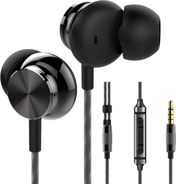 Betron BS10 Earphones Wired Headphones in Ear Noise Isolating Earbuds with Microphone