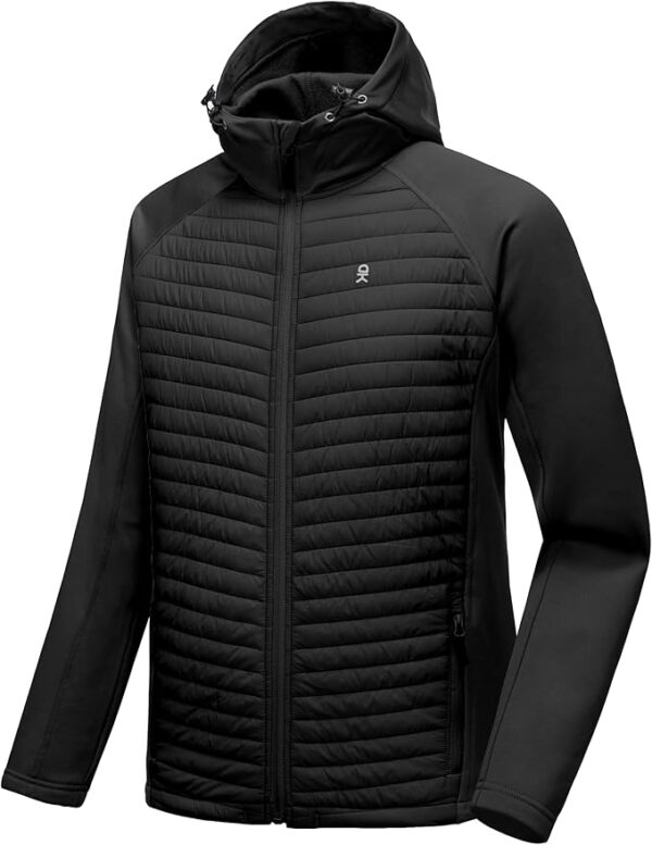Running Warm Jacket, Thermal Hybrid Hiking Jacket