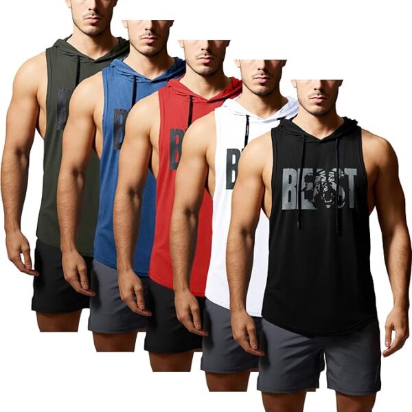 GYM REVOLUTION Men's Workout Sleeveless Shirts